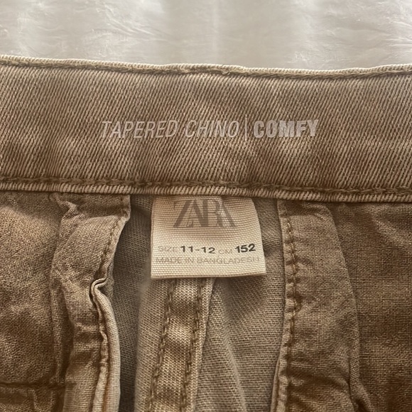 EUC Zara boy 11-12 basic chino pants - Picture 2 of 3